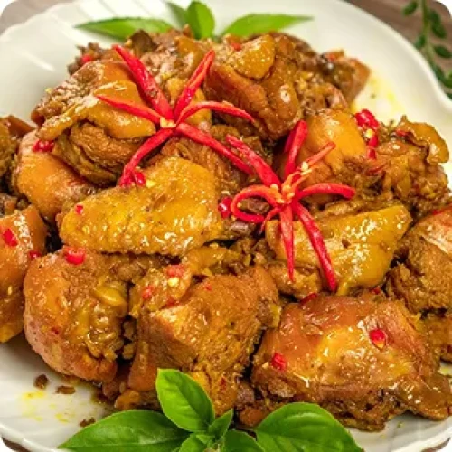 Gà xả ớt